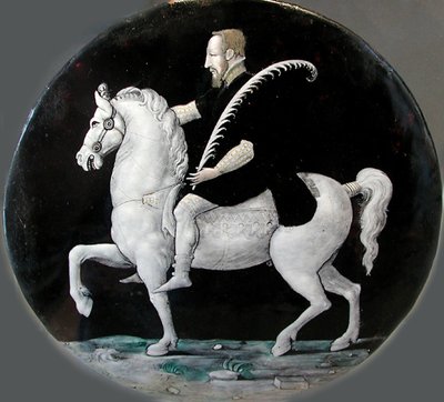 Re Enrico II di Francia a cavallo da Limousin
