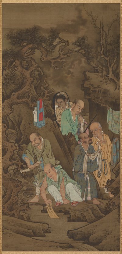 Luohan che lava, 1178 da Lin Tinggui