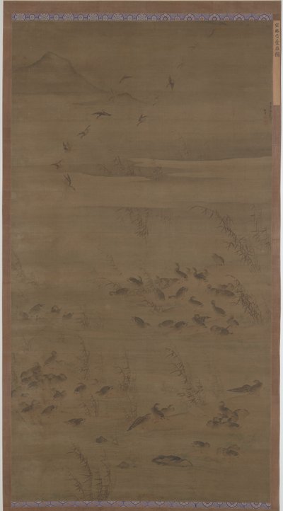 Oche che scendono sulla sabbia da Lin Xue