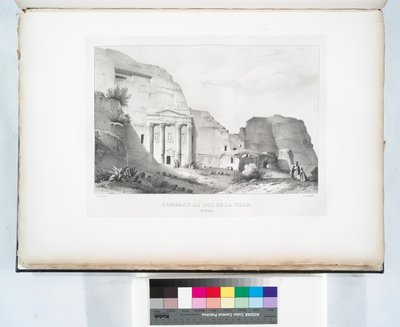 Tomba a sud della città, Petra da Linant (Linant Pasha) Bellefonds