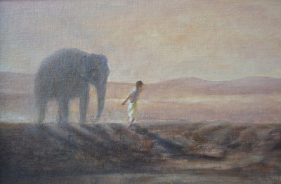 Ragazzo e Elefante da Lincoln Seligman