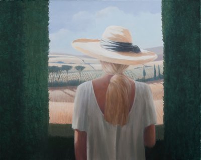 Ragazza, vista posteriore, Toscana, 2012 da Lincoln Seligman