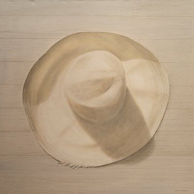 Cappello da viaggio su tavolo polveroso, 2010 da Lincoln Seligman