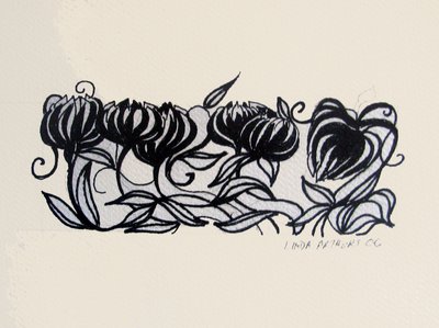 Crocus, 2014 (penna e inchiostro) da linda arthurs