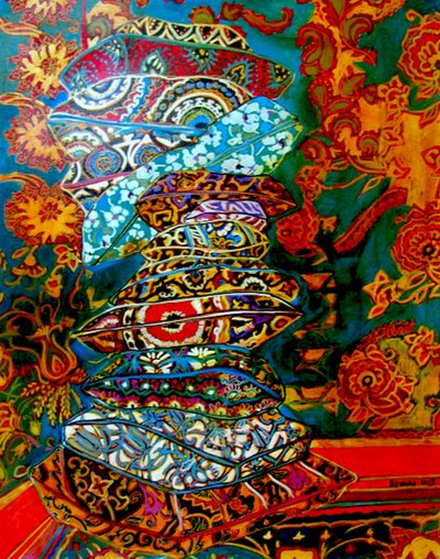 Mucchio di cuscini, 2013 (tecnica mista) da linda arthurs