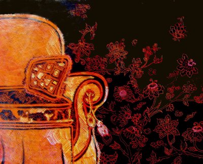 Rust Easy Chair, 2017 (tecnica mista) da linda arthurs