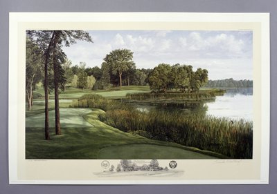 16ª buca, Hazeltine National Golf Club, Chaska, Minnesota, USA, 1991 da Linda Hartough