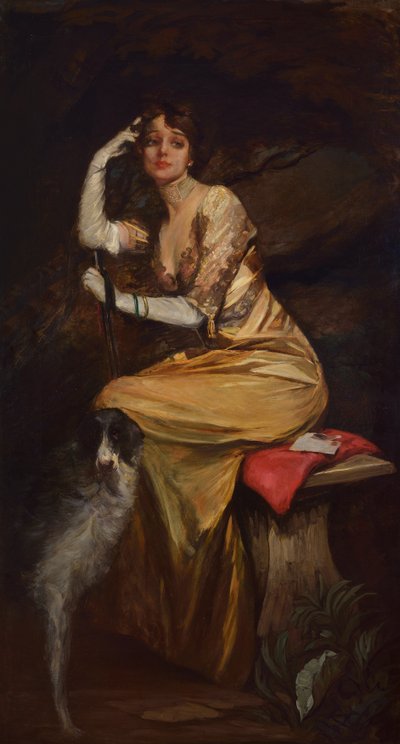 Signora in giallo da Lino Selvatico