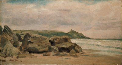 Veduta verso Rame Head, Cornovaglia, 1850 da Lionel Constable
