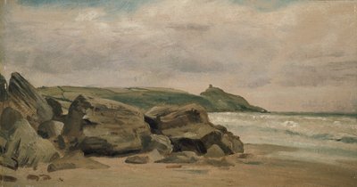Vista verso Rame Head, Cornovaglia, XIX secolo da Lionel Constable