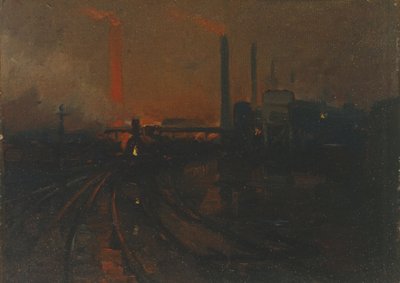Acciaierie di Cardiff, di notte da Lionel Walden