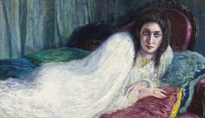 Fanciulla sul sofà, c. 1910 da Lionne