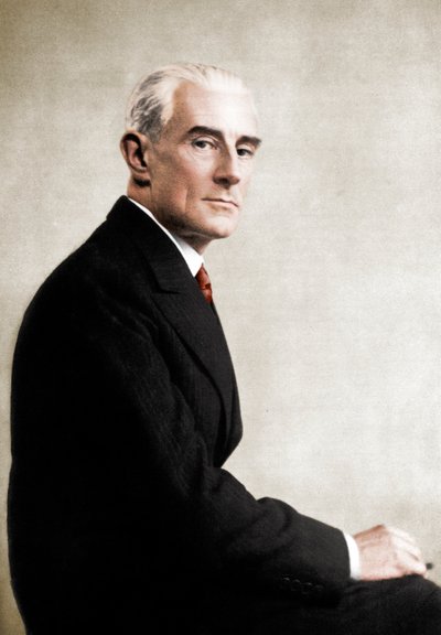 Maurice Ravel 1875-1937, compositore francese da Lipnitzki