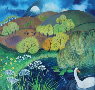 In the Picture, 2024 (acrilici su carta) da Lisa Graa Jensen