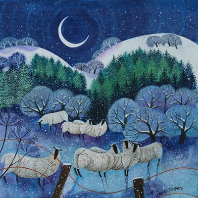 Pecore invernali di Downland, 2024 da Lisa Graa Jensen