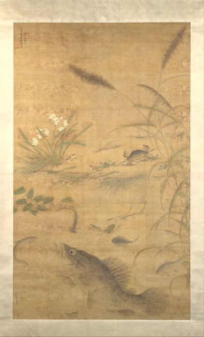 Fiori, pesci e granchi, metà del XVI secolo da Liu Jie