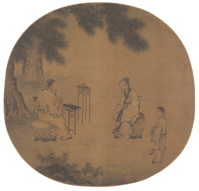 Ascoltando il Qin Zither, 1150 - dopo il 1225 da Liu Songnian