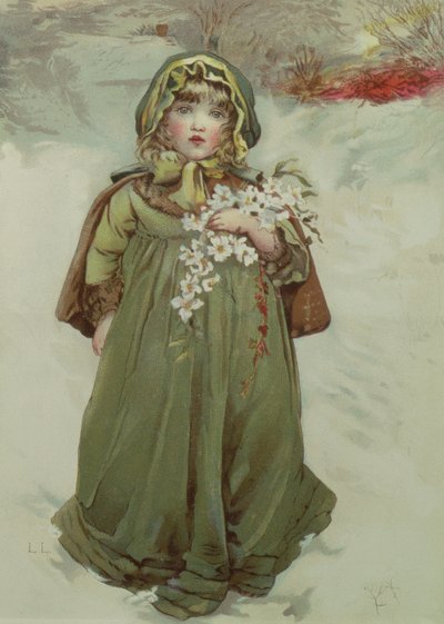 Frontespizio da Christmas Roses, 1880 da Lizzie Mack