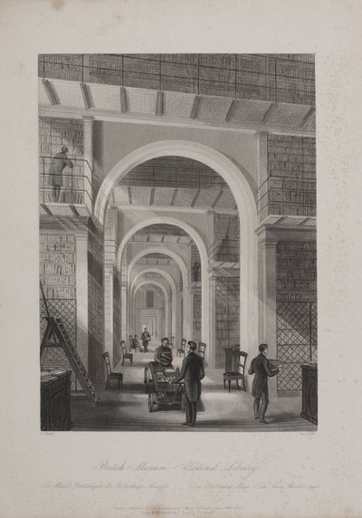 Museo Britannico, Holborn, c.1850 da Llewellyn (after) Jewitt