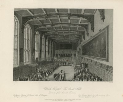 Consegna delle orazioni annuali nella Grande Sala da Llewellyn Jewitt