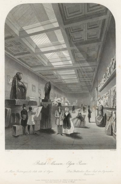Sala Elgin al British Museum da Llewellyn Jewitt