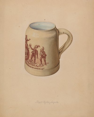 Boccale di terracotta per birra da Lloyd Charles Lemcke