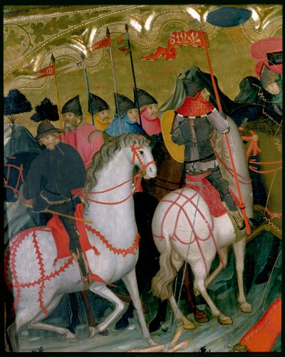 Soldati a cavallo (dettaglio) da Lluís Borrassà