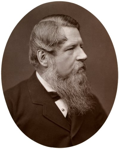 Onorevole Sir Stafford Henry Northcote, Bart, MP, Cancelliere dello Scacchiere, 1877 da Lock and Whitfield