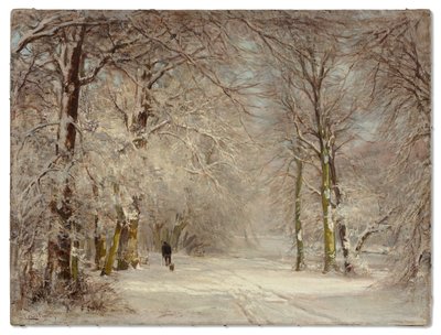 Un sentiero coperto di neve in inverno da Lodewijk Frederik Hendrik (1850 1936) Apol