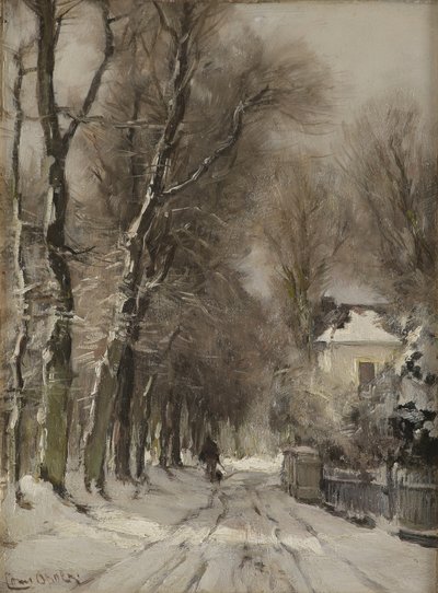 Un sentiero coperto di neve in inverno da Lodewijk Frederik Hendrik (1850 1936) Apol