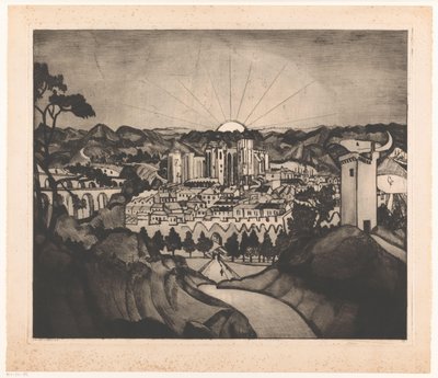 Avignone da Lodewijk Schelfhout (signed by artist)