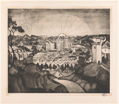 Avignone da Lodewijk Schelfhout (signed by artist)
