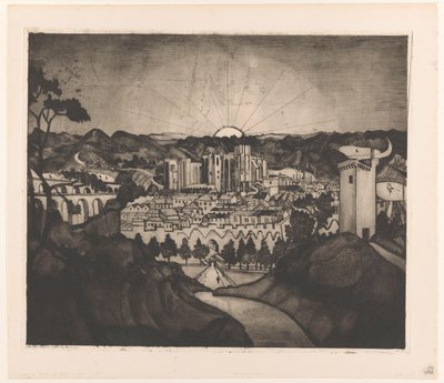 Avignone da Lodewijk Schelfhout (signed by artist)