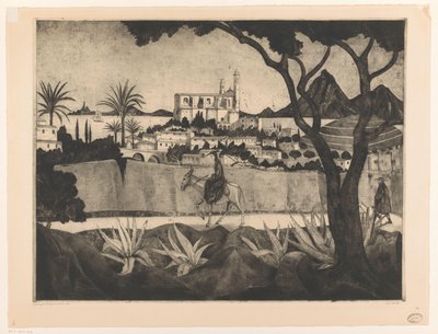 Bastia in Corsica da Lodewijk Schelfhout (signed by artist)