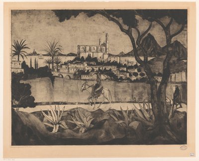 Bastia in Corsica da Lodewijk Schelfhout (signed by artist)