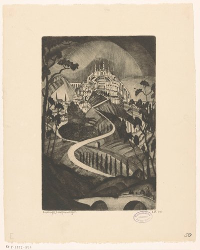 Montagna da Lodewijk Schelfhout (signed by artist)