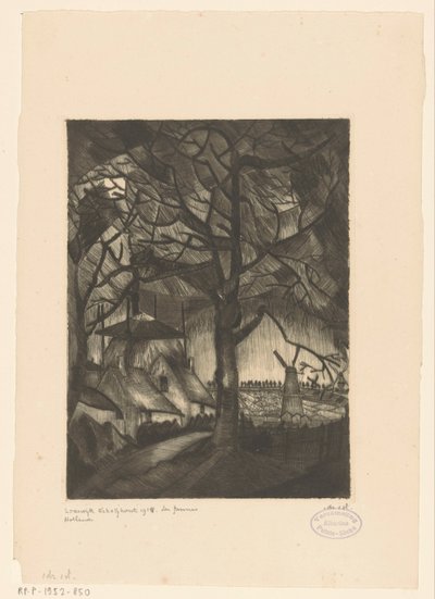 Fattoria da Lodewijk Schelfhout (signed by artist)