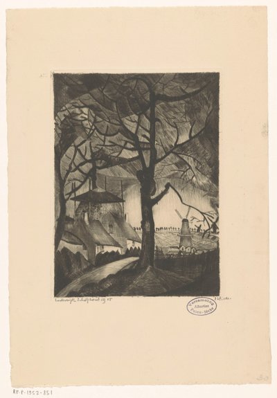 Fattoria da Lodewijk Schelfhout (signed by artist)