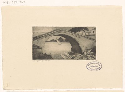 Ponte in Corsica da Lodewijk Schelfhout (signed by artist)