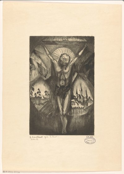 Cristo sulla croce da Lodewijk Schelfhout (signed by artist)