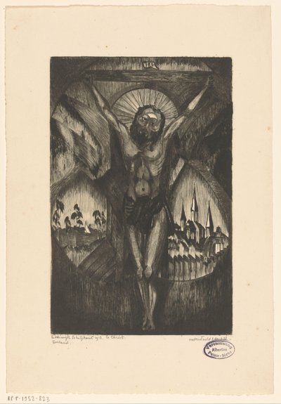 Cristo sulla croce da Lodewijk Schelfhout (signed by artist)
