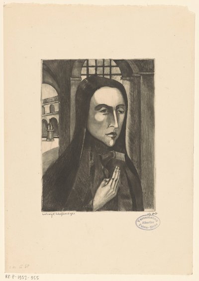 Donna corsa da Lodewijk Schelfhout (signed by artist)