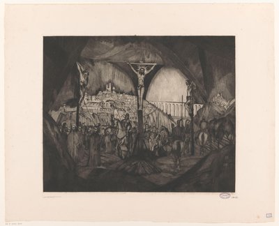 Golgotha I da Lodewijk Schelfhout (signed by artist)