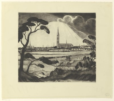 Hilversum e dintorni da Lodewijk Schelfhout (signed by artist)