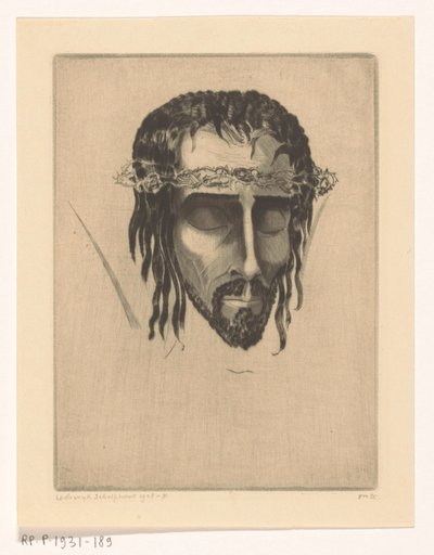 Testa di Cristo da Lodewijk Schelfhout (signed by artist)