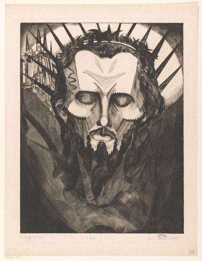 Testa di Cristo I da Lodewijk Schelfhout (signed by artist)