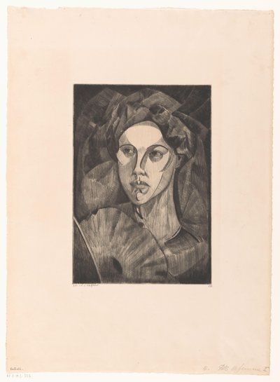 Testa di donna da Lodewijk Schelfhout (signed by artist)