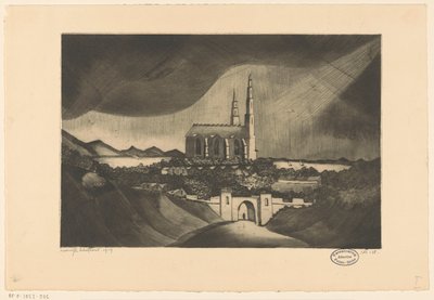 Cattedrale da Lodewijk Schelfhout (signed by artist)
