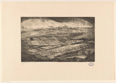 Paesaggio con campi da Lodewijk Schelfhout (signed by artist)