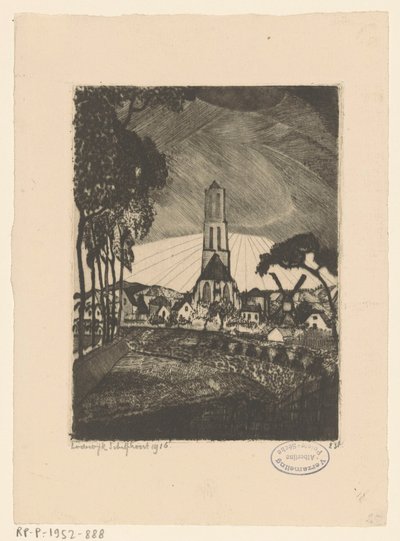 Lienden da Lodewijk Schelfhout (signed by artist)